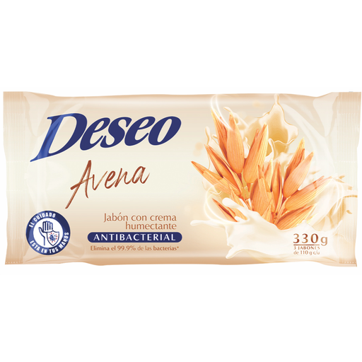 [052878] Jabón Deseo Avena  3 Unidades 330Gr