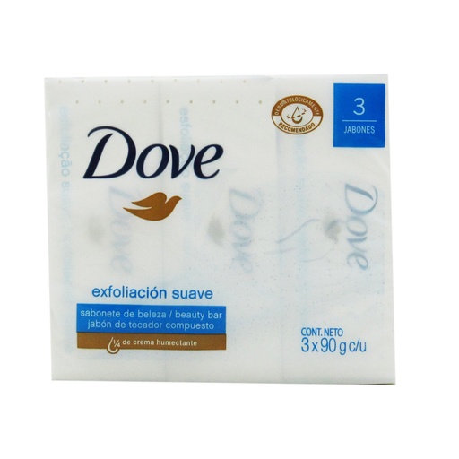 [006167] Jabón Dove Exfoliacion Diaria 3Unidades 270Gr