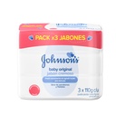 Jabón Johnson & Johnson Baby Original 3 Unidades 375Gr Precio Especial