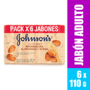 Jabón Johnson's  Reparadora Almendras Y Avena 6 Unidades 660Gr