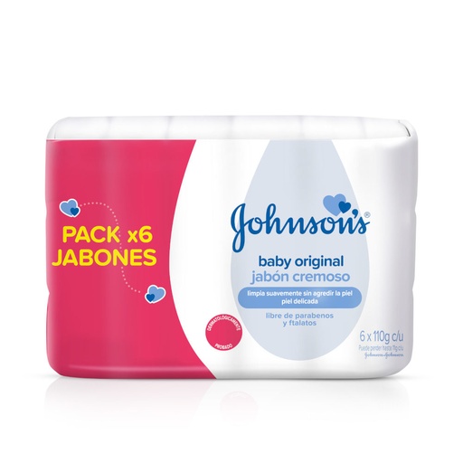 [053104] Jabón Johnson's Baby Original 6 Unidades 660Gr