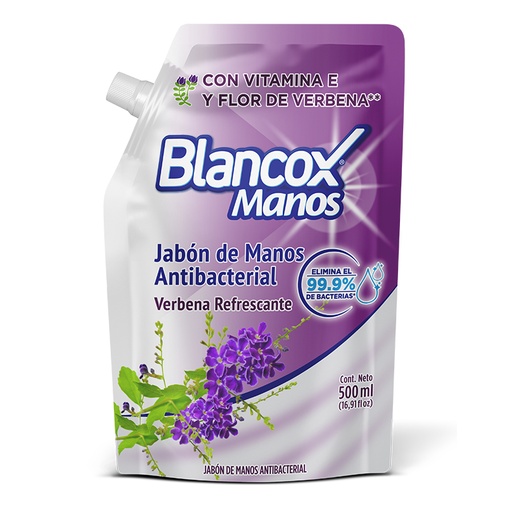 [052372] Jabón Líquido Manos Blancox Verbena Doypak 500Ml