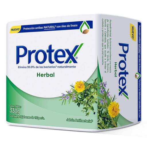 [053171] Jabón Protex Herbal Antibacterial 3 Unidades 330Gr