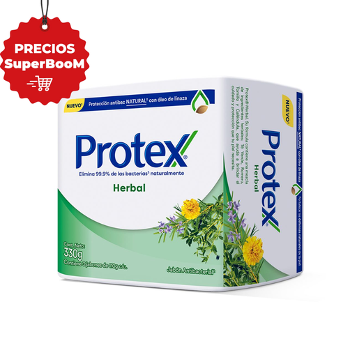 [053171] Jabón Protex Herbal Antibacterial 3 Unidades 330Gr