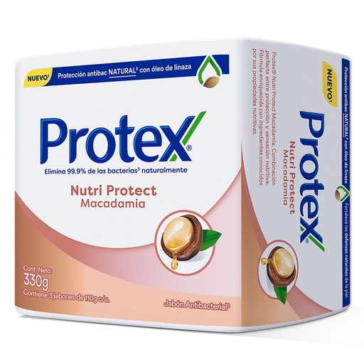 [053173] Jabón Protex Macadamia 3 Unidades 330Gr