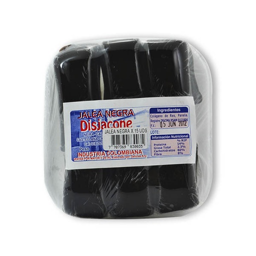 [011680] Jalea Negra Disjacone 15 Unidades