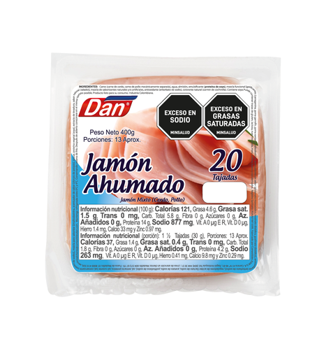 [006557] Jamón Dan Ahumado 400Gr