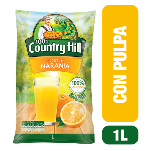 [015727] Jugo Country Hill Naranja Bolsa 1000Ml