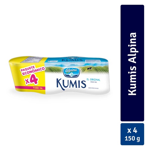 [005333] Kumis Alpina 4 Unidades 600Gr