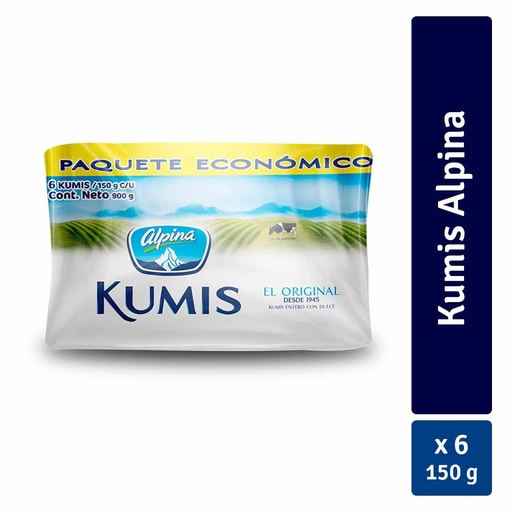[005394] Kumis Alpina Bolsa 6 Unidades 900Gr