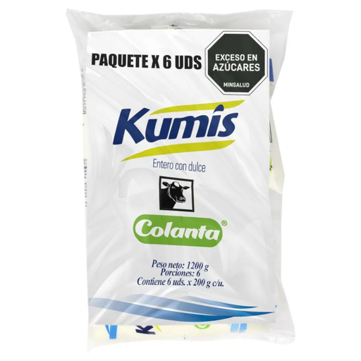 [001265] Kumis Colanta 6 Unidades 1200Gr