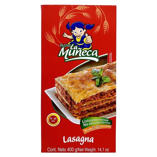[002756] Lasagna La Muñeca 400Gr