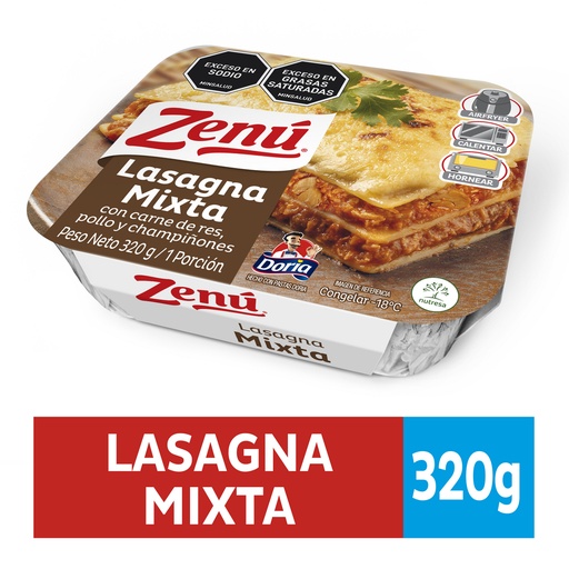 [046590] Lasagna Zenú Mixta 320Gr
