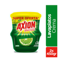 Lavaplatos Axion Limón Crema 450Gr 2 Unidades