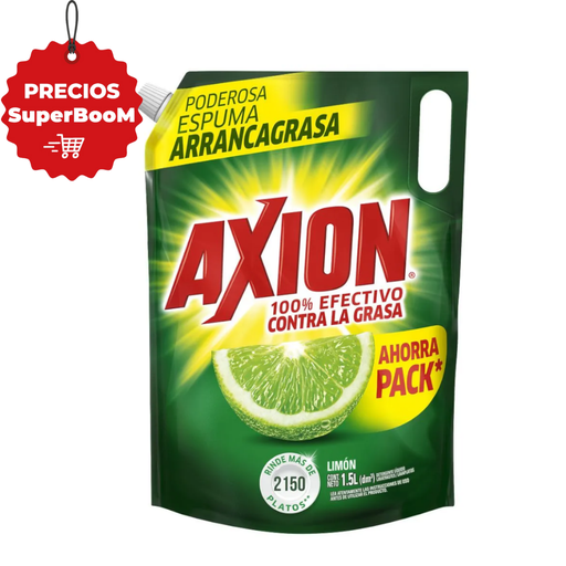 [047436] Lavaplatos líquido Axion Limón Doypak 1500Gr