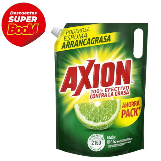 [047436] Lavaplatos líquido Axion Limón Doypak 1500Gr