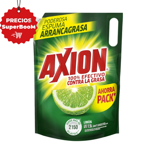 [047436] Lavaplatos líquido Axion Limón Doypak 1500Gr