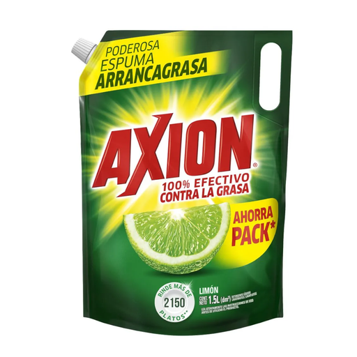 [047436] Lavaplatos líquido Axion Limón Doypak 1500Gr