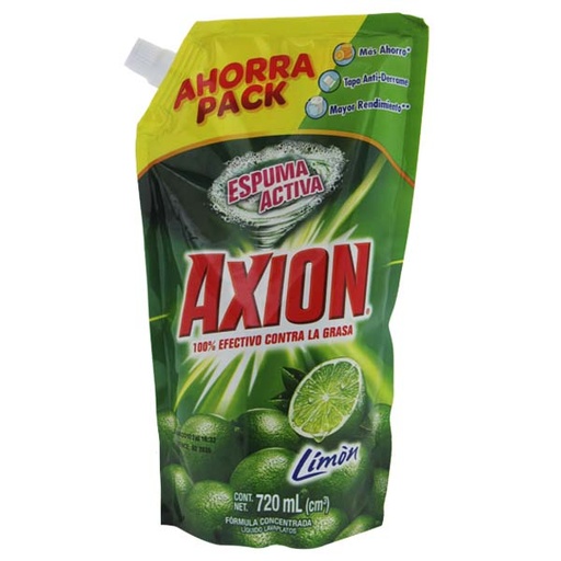 [047437] Lavaplatos Líquido Axion Limón Doypak 720Ml