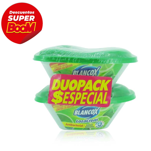 [019169] Lavaplatos Loza Crem Blancox Limón 2 Unidades 900Gr Precio Especial