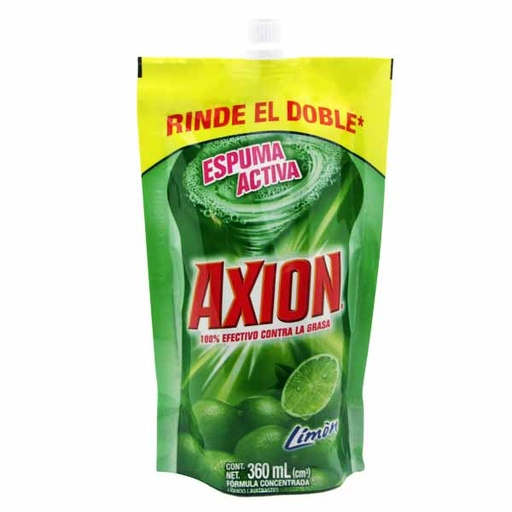 [042068] Lavaplatos Líquido Axion Limón Doypack 360Ml