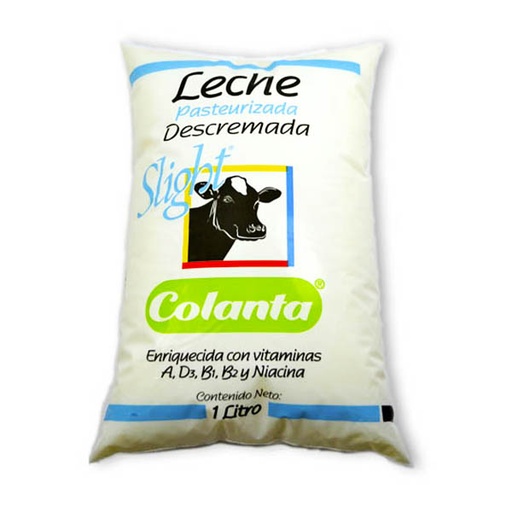 [001232] Leche Colanta Slight Descremada Bolsa 1000Ml