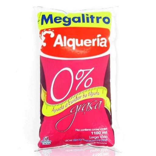 [010413] Leche Descremada Alqueria Bolsa 1100Ml