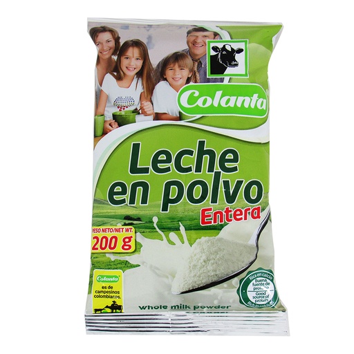 [002420] Leche Polvo Colanta Entera 200Gr