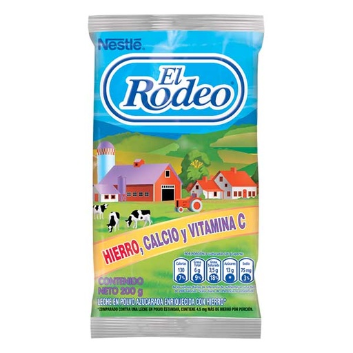 [019887] Leche Polvo El Rodeo 187Gr