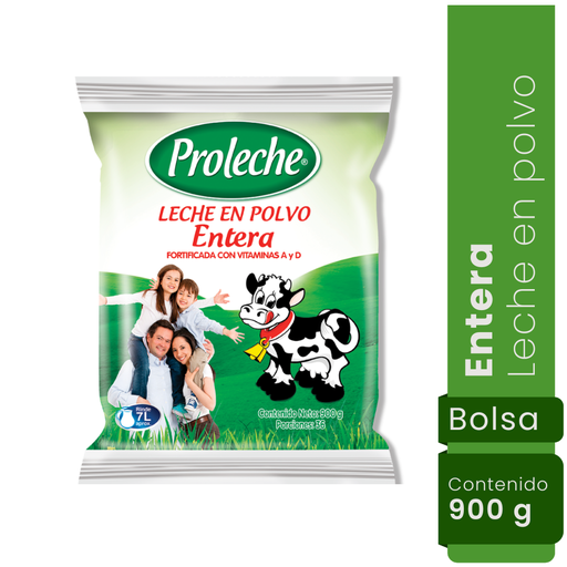 [003574] Leche Polvo Proleche Entera 900Gr
