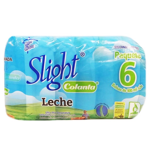 [014493] Leche UHT Colanta Slight Descremada 6 Unidades 5400Ml