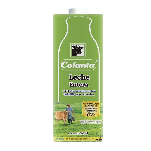 [051658] Leche Uht Colanta Entera Tetrapak 1000Ml