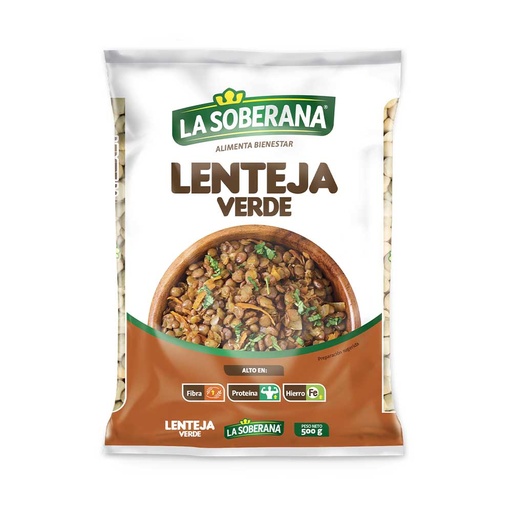 [018055] Lenteja Verde La Soberana 500Gr