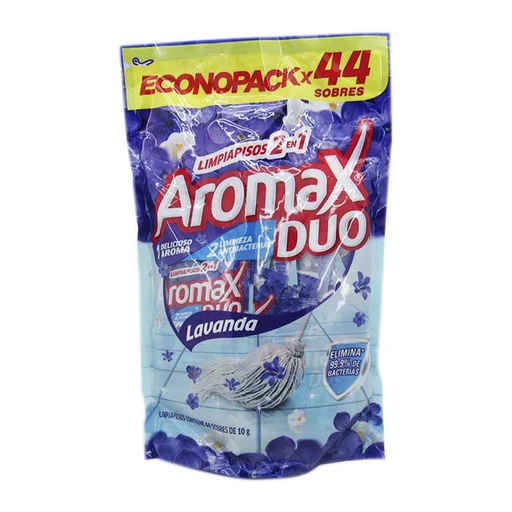 [050906] Limpiador Antibacterial Aromaxduo Lavanda 44 Unidades 10Gr