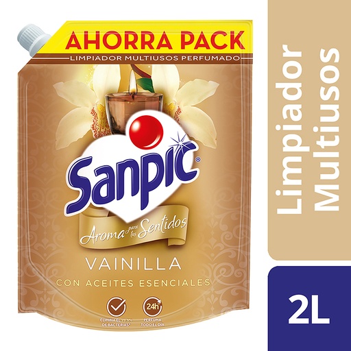 [052490] Limpiador Líquido Sanpic Vainilla Doypak 2000Ml