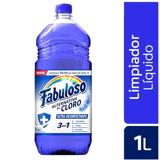 [052355] Limpiador Líquido Fabuloso Alternativa Al Cloro 3 En 1 1000Ml