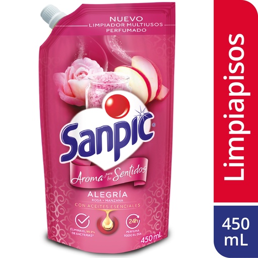 [051034] Limpiador Líquido Sanpic Alegría DoyPack 450Ml