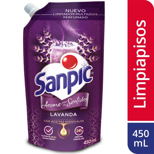 [001895] Limpiador Líquido Sanpic Lavanda Doypak 450Ml