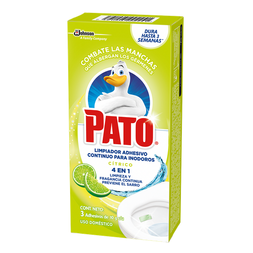 [001535] Limpiador Pato Adhesivo Citrico 3 Unidades 30Gr