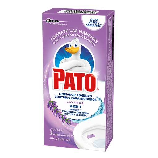 [001534] Limpiador Pato Adhesivo Lavanda 3 Unidades 30Gr