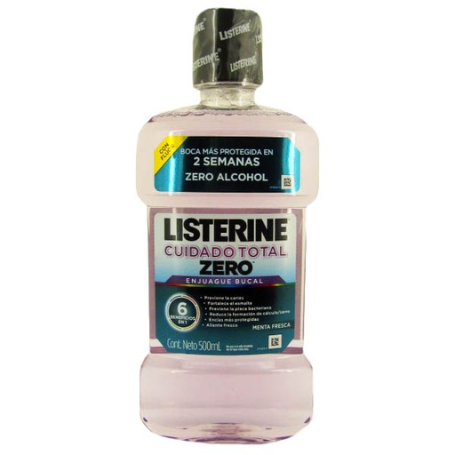 [043855] Listerine Cuidado Total Zero 500Ml