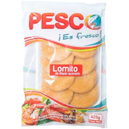 [018703] Lomito Tilapia Apanado Pesco 425Gr