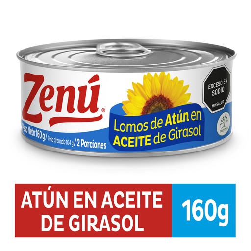 [052867] Lomos Atún  En Aceite De Girasol Zenú 160Gr