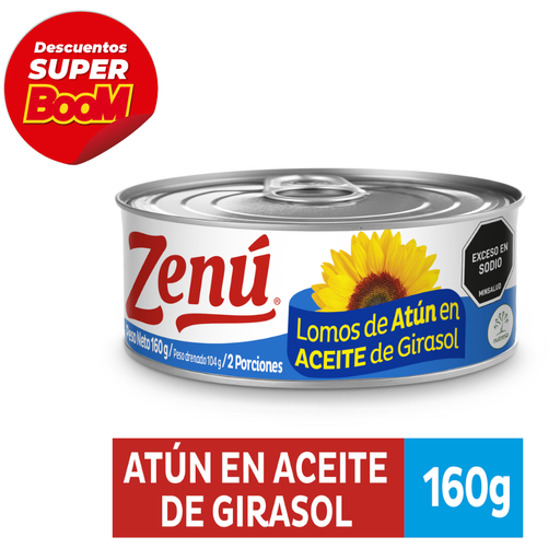 [052867] Lomos Atún  En Aceite De Girasol Zenú 160Gr