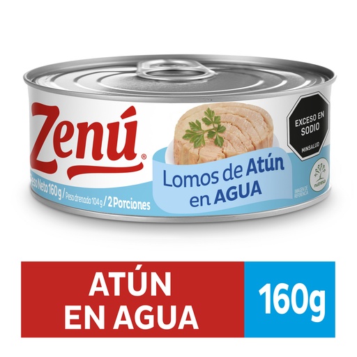 [052868] Lomos Atún  En Agua Zenú 160Gr