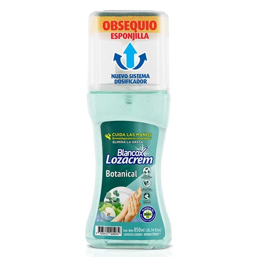 [052509] Lavaplatos Loza Crem Blancox Botanical  Líquido 850Ml