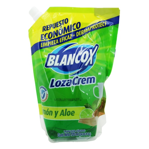 [049661] Lavaplatos Loza Crem Blancox Líquido Limón 720Ml