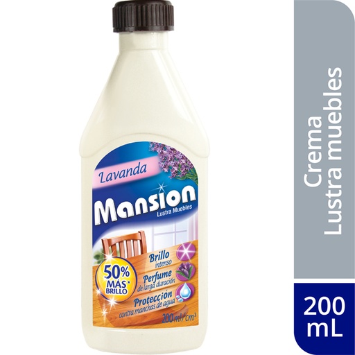 [005029] Lustra Muebles Mansion Lavanda Crema 200Ml