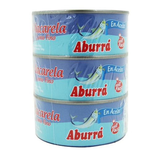 [049637] Macarela Aburrá Aceite 3 Unidades 450Gr