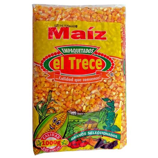 [010184] Maiz Retrillado Amarillo El Trece 1000Gr